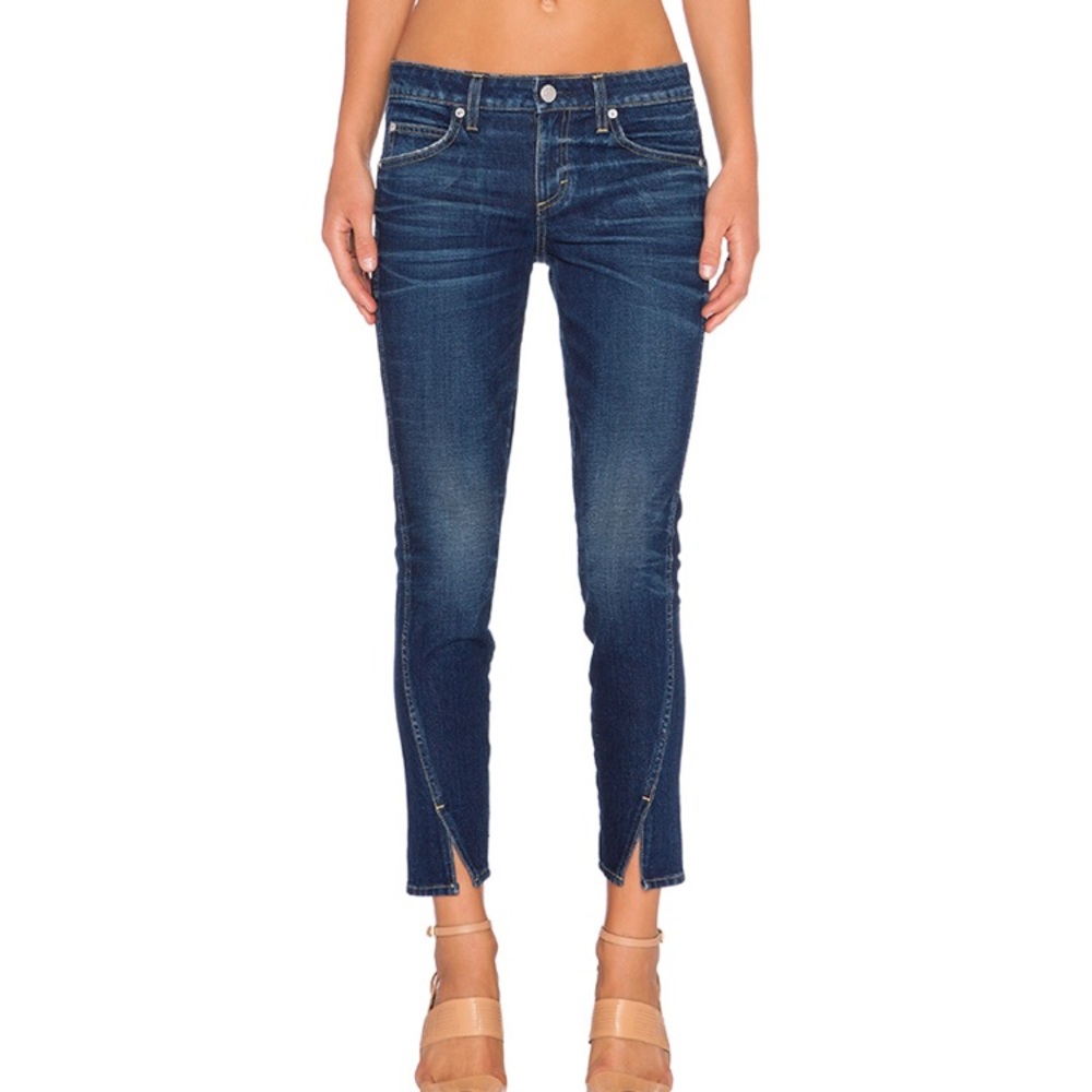 Amo Twist Skinny  True Blue Jean Women Sz 25 EUC